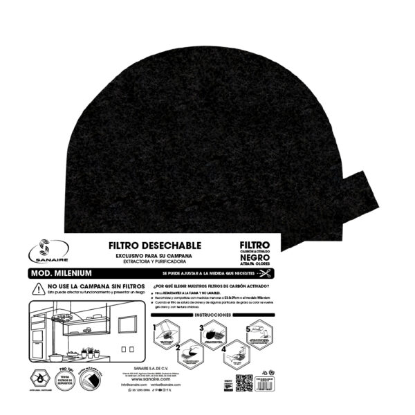 Filtro para Milenium Carbón Activado