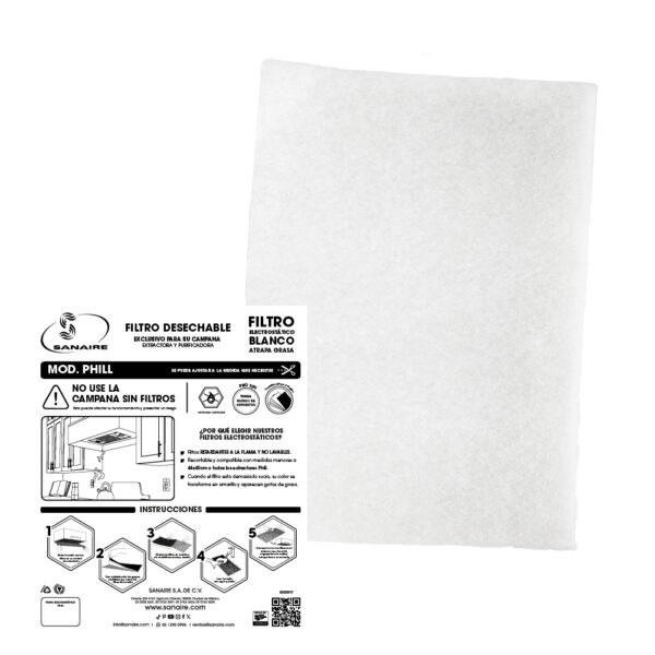 Filtro para Phill (AX y DT) Electrostático